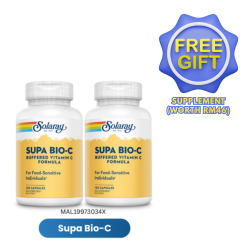[TP] SOLARAY SUPA BIO-C 120c TWINPACK-MAL19973034X *with FREE GIFT*